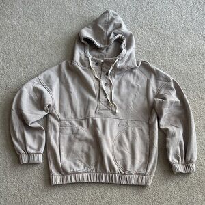 Womens Beige Hoodie - M